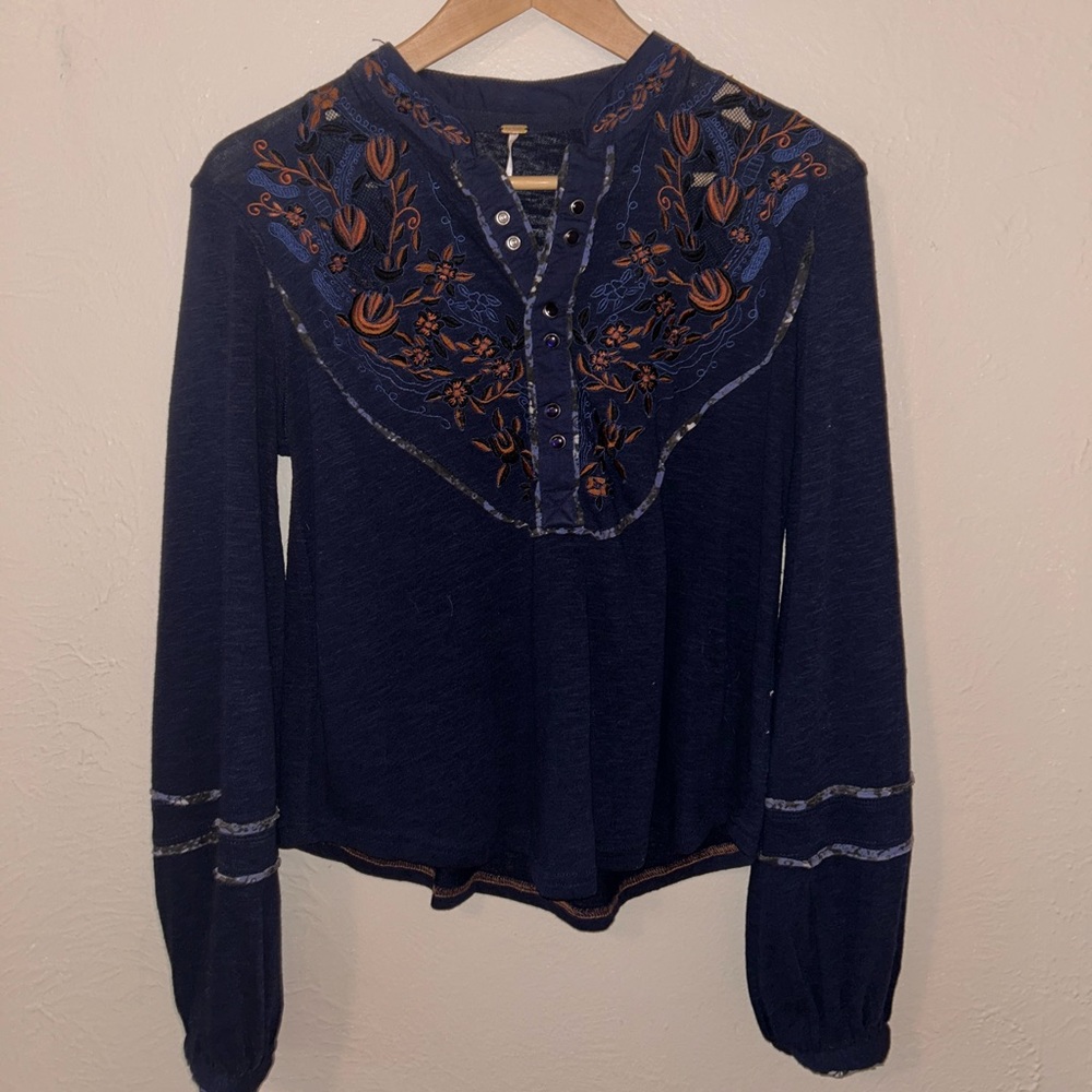 Free People Western Top